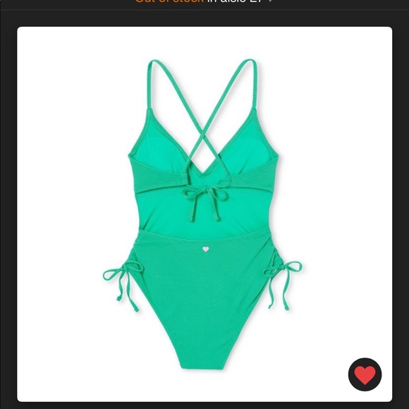 Stoney Clover Lane x Target Deep V Green One Piece - Picture 8 of 10